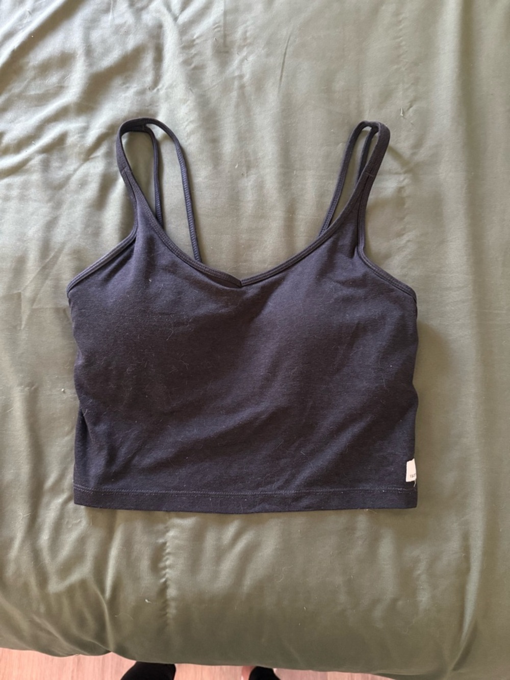 VUORI - Halo tank top (built in bra) - Black